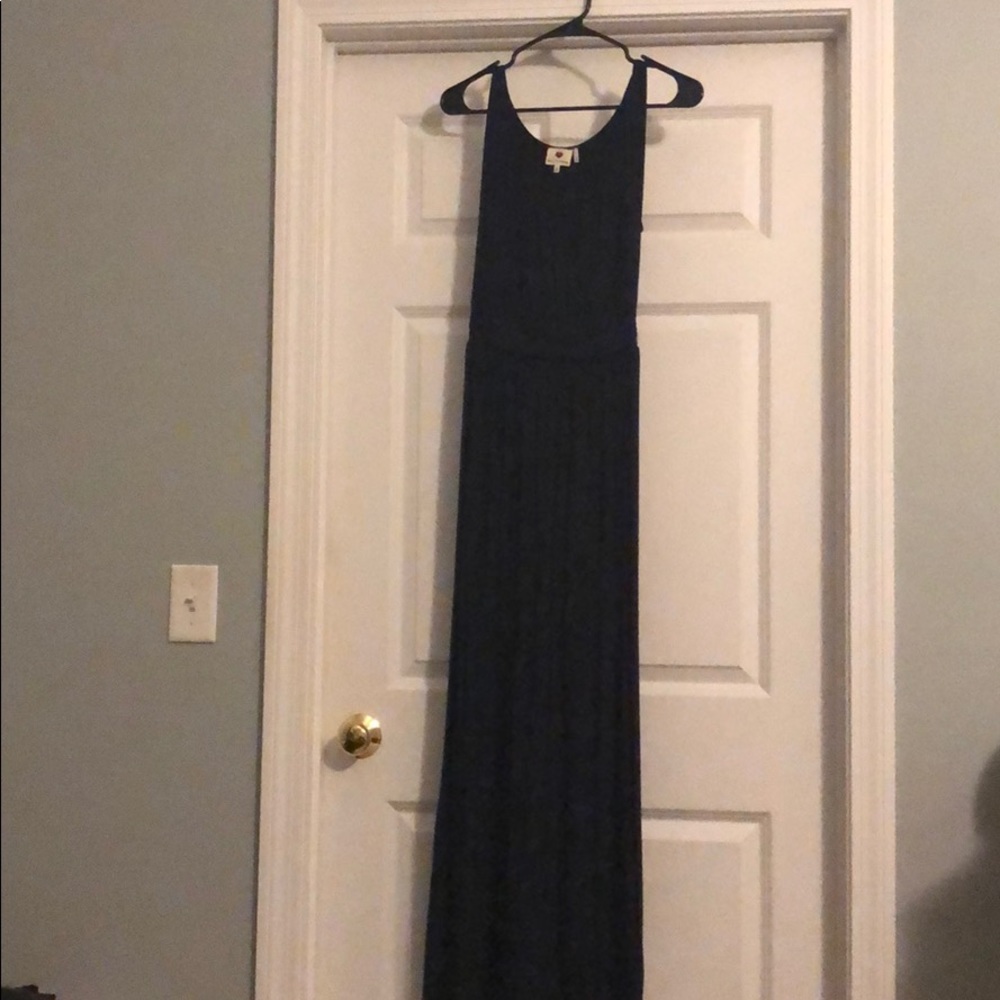 Navy Blue Maxi Dress